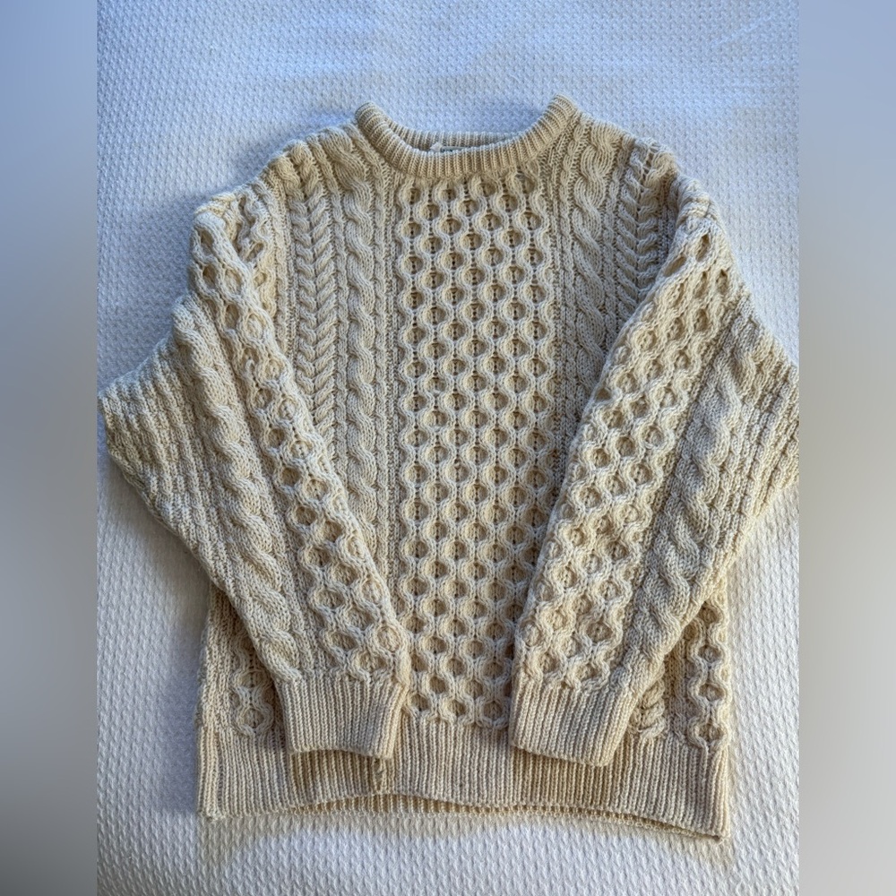 Vintage Claournic | Traditional Stitch Fisherman Sweater